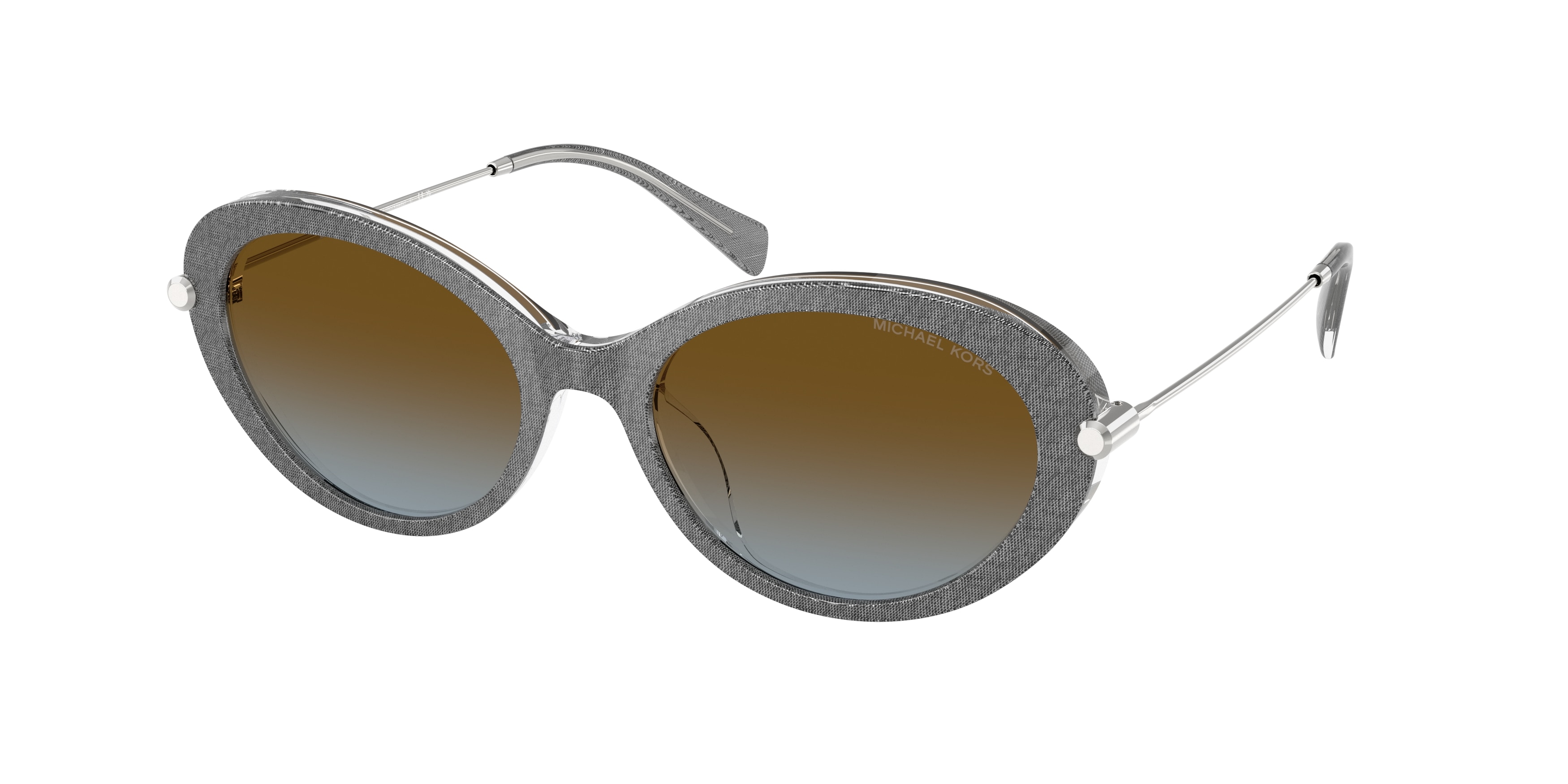 Michael Kors Damen MK2245U Rockaway 400913 Sonnenbrillen Acetat Grau Braun Rund Normal Schattiert-image